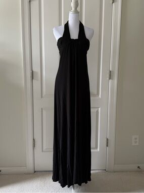 BCBGirls Black Halter Maxi Dress
